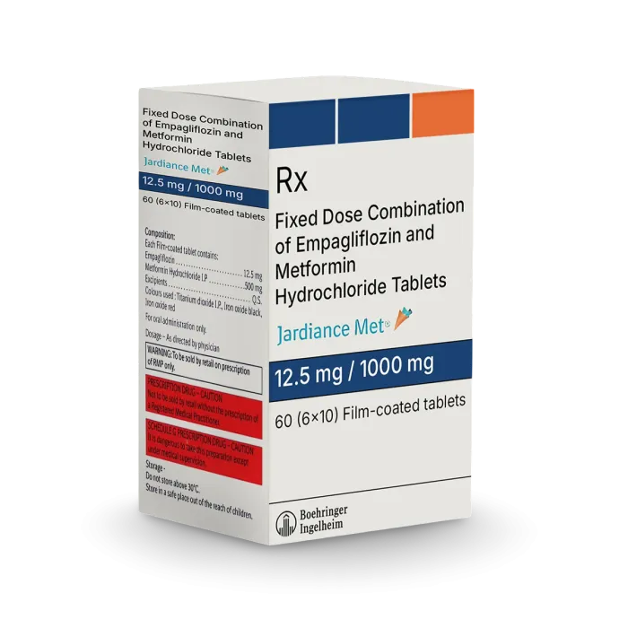 Jardiance Met 12.5mg/1000mg Tablet